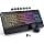 Wave Ergonomic 9 RGB Backlit Wireless Keyboard Mouse Set with Wrist-Rest and Quiet Keys AC
