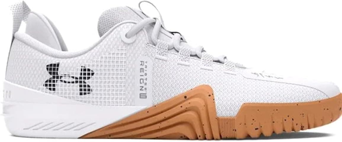 Amazon.com: Under Armour TriBase Reign 6 White/Distant Gray/Black 10.5 D (M) : Clothing, Shoes & Jewelry