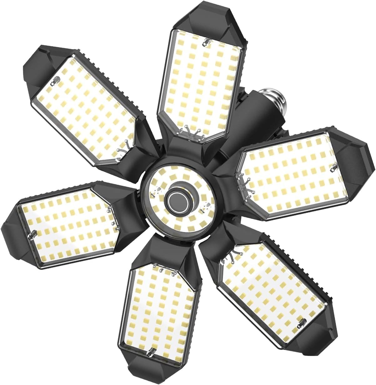 LUCORUSC 1 Pack 200W Super Bright Ceiling Led Shop Lights, 6500K, 22000LM Deformable Garage Light