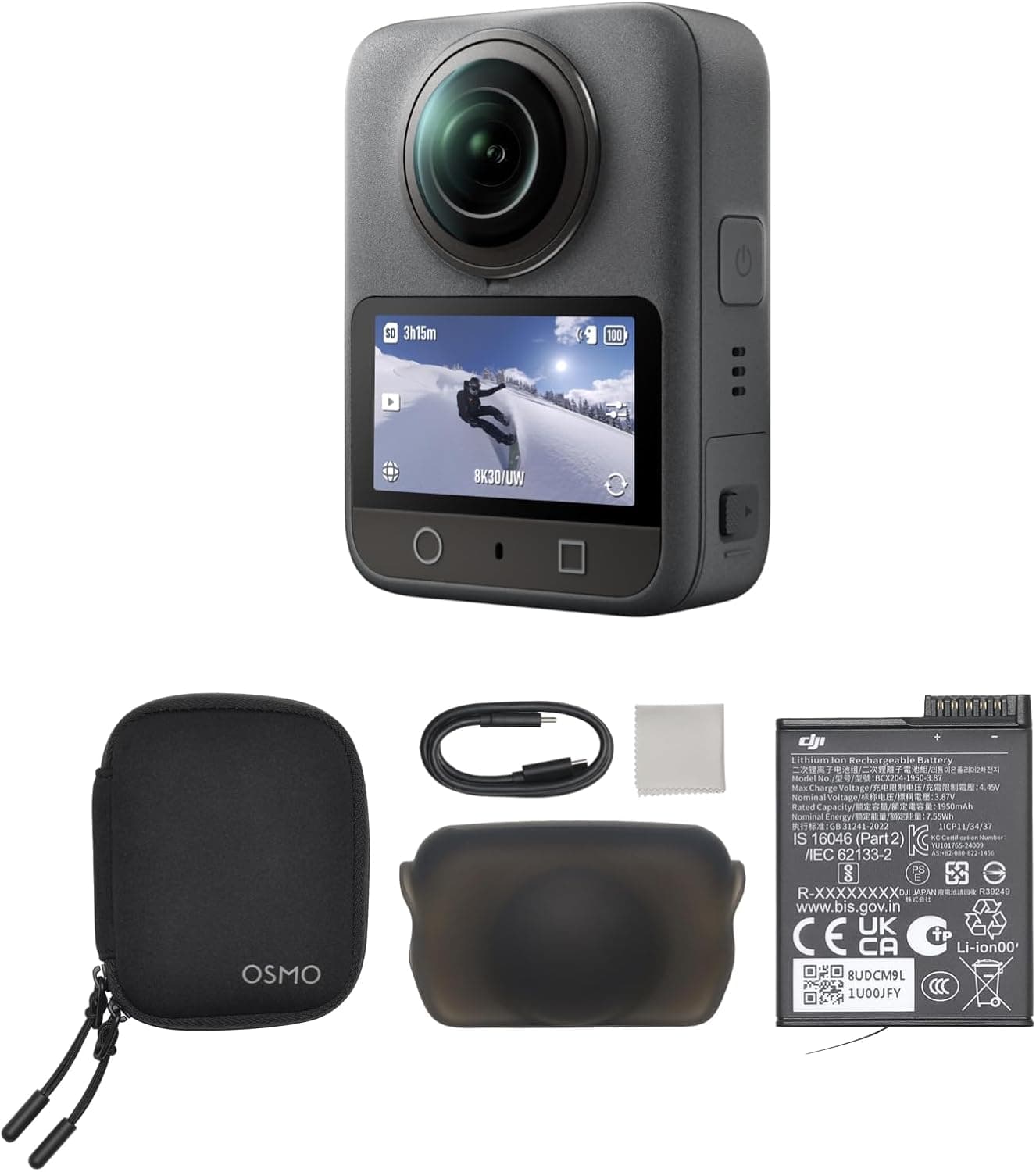 DJI Osmo 360 8K Action Camera Standard Combo w/ 105GB Built-in Storage