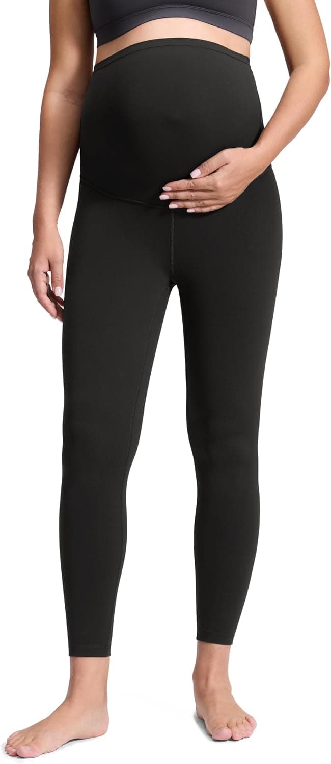 CRZ YOGA Maternity Leggings 25" Black Small