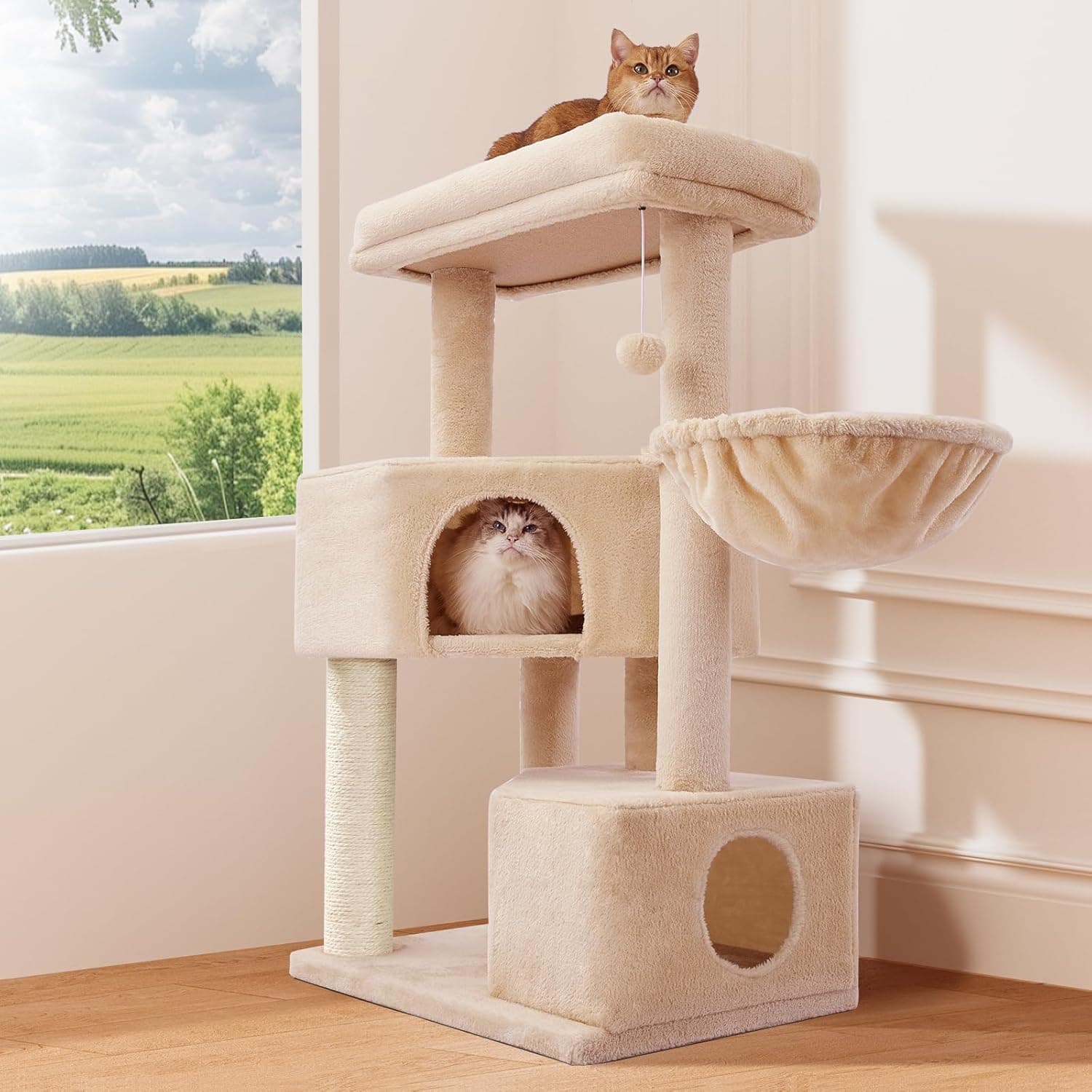 Gardner Pet 41" Cat Tree Tower for Medium & Large Cats