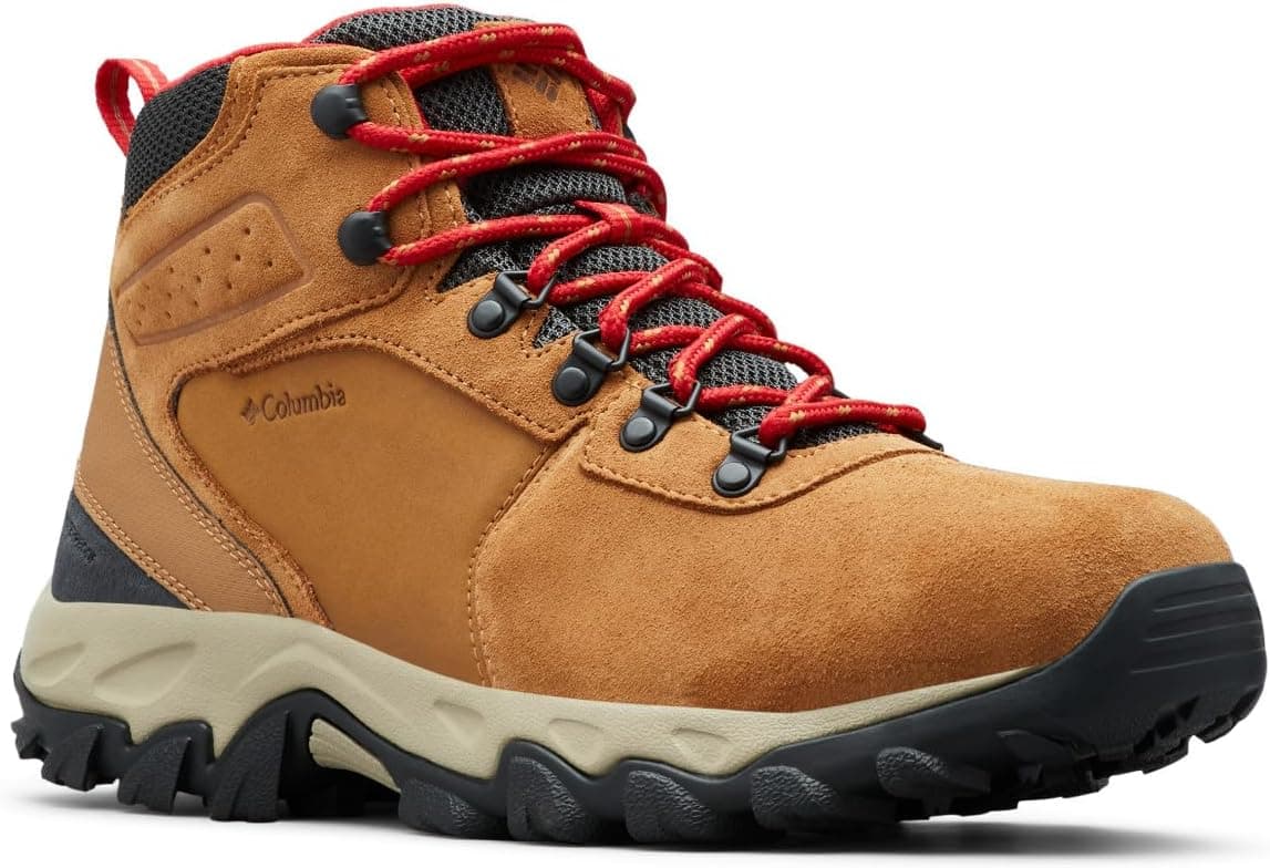 Amazon.com | Columbia Mens Newton Ridge Plus II Suede Waterproof, Elk/Mountain Red, 11.5 | Hiking Boots