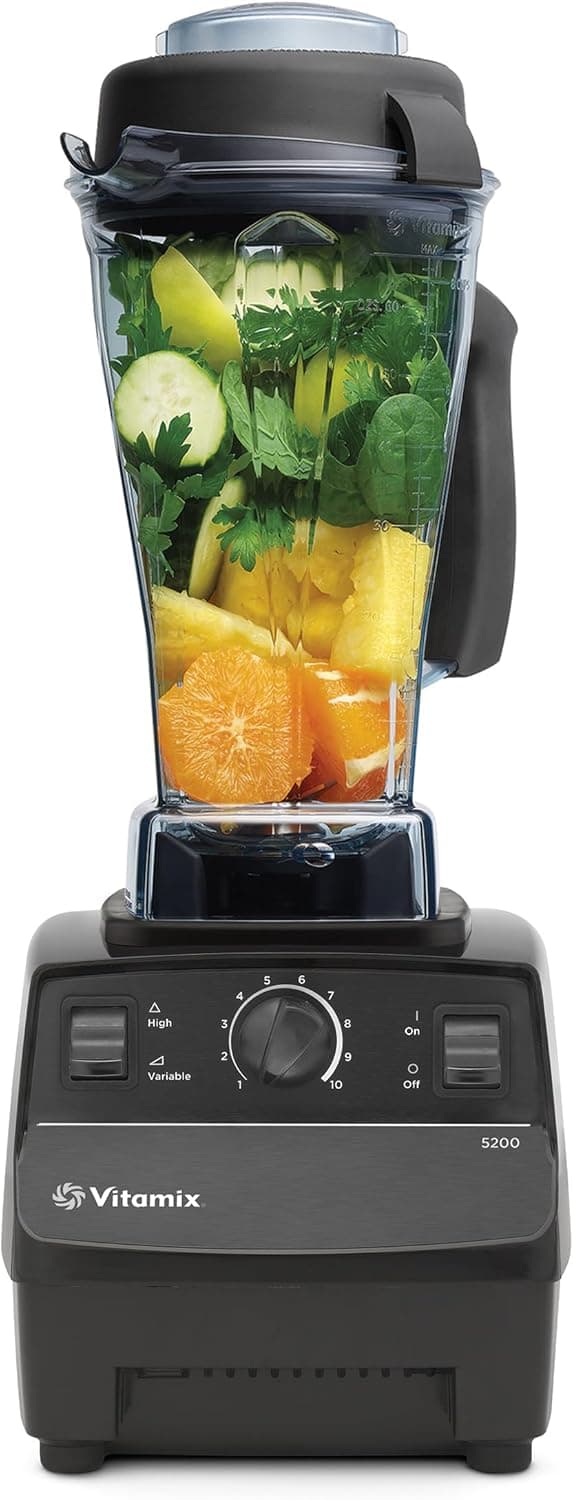 Amazon.com: Vitamix 5200 Blender, Professional-Grade Blender for Smoothies, Soups, Ice Cream and More, Stainless-Steel Blades, Self-Cleaning Kitchen Appliance, 64 Oz Container, Black: Electric Countertop Blenders: Home & Kitchen
