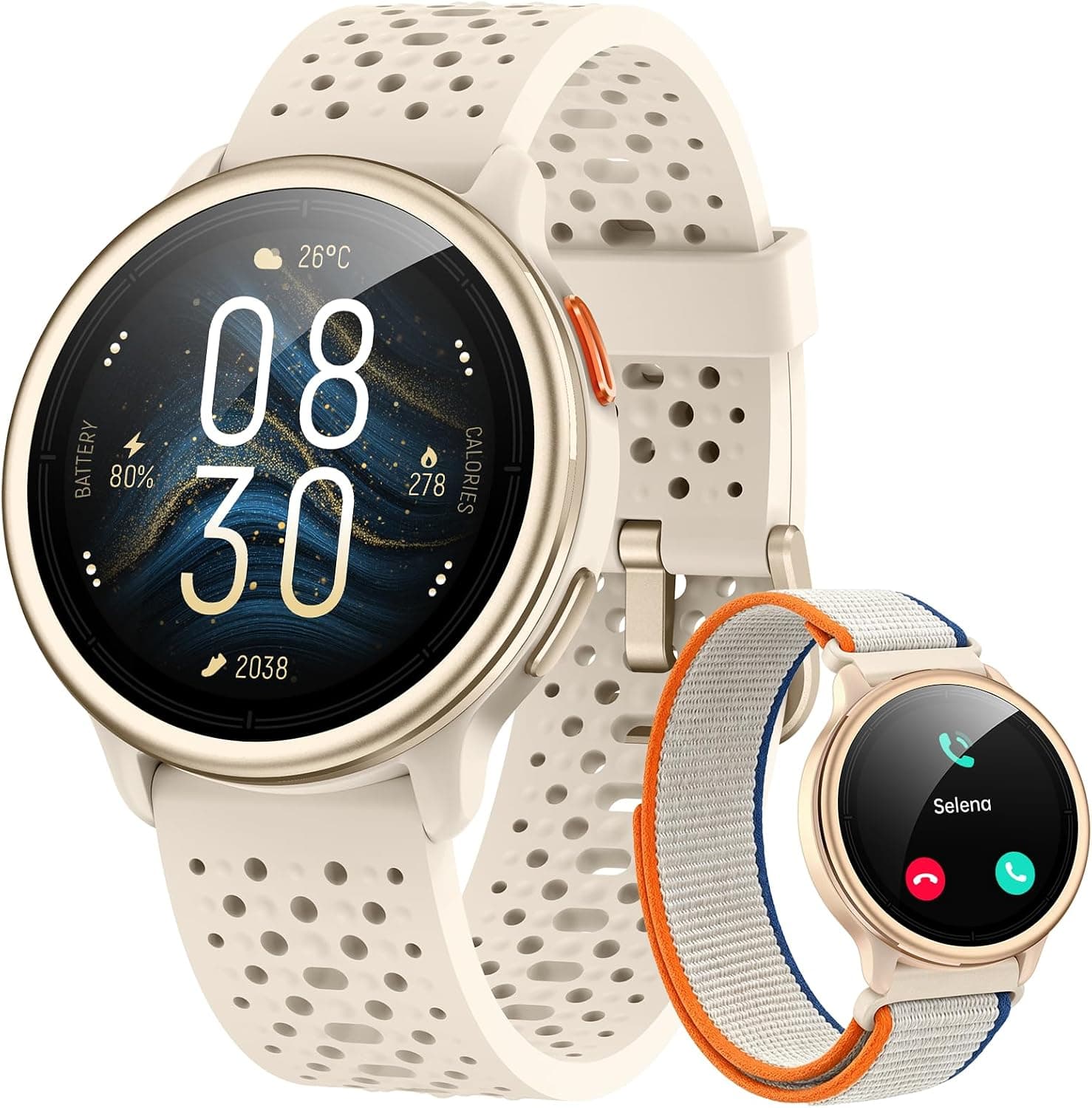 Amazon - Smart Watch for Women/Men for iPhone & Android, 1.27" Ultra-HD Screen -