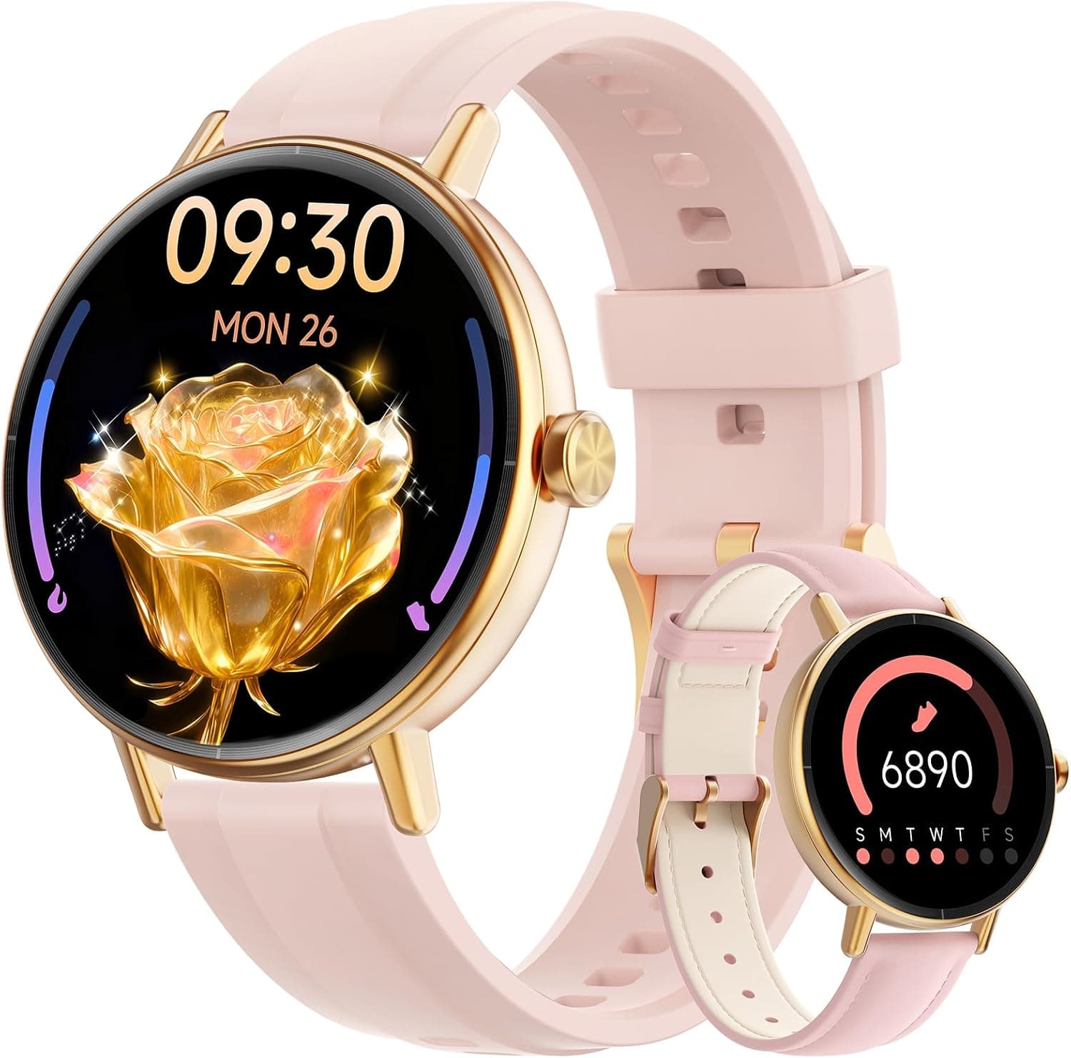 Amazon - Smart Watch for Women,1.57" Touch Screen Smartwatch for iPhone& Samsung& Android -