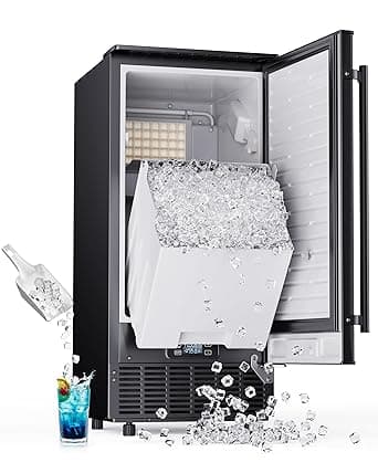 ICEVIVAL Commercial Under Counter Ice Maker with Drain Pump