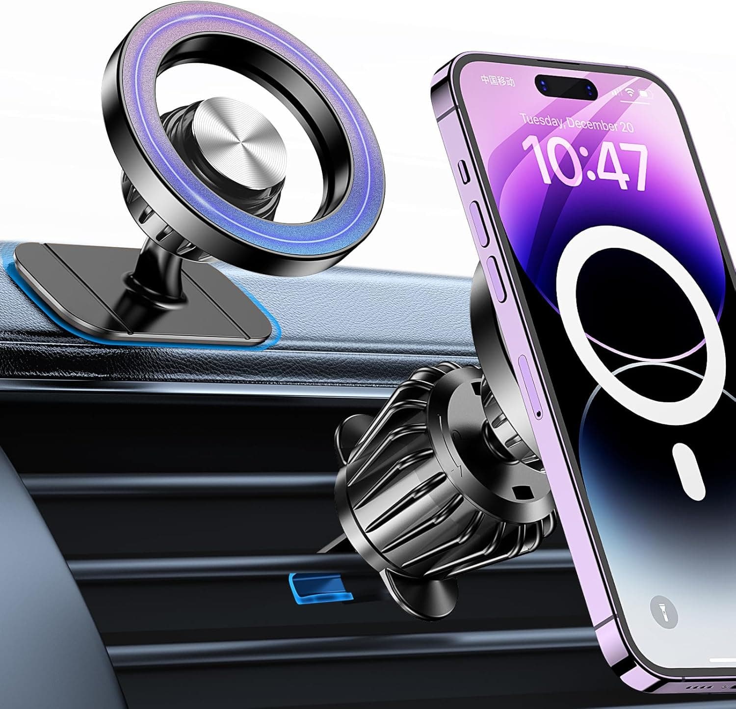Amazon.com: Kaistyle for Magsafe Car Mount【20 Strong Magnets】Magnetic Phone Holder for Car Phone Holder Mount Dash Mounted Holders Cell Phone Holders for Your Car Accessories for Women Men for iPhone 17 16 15 14 : Automotive