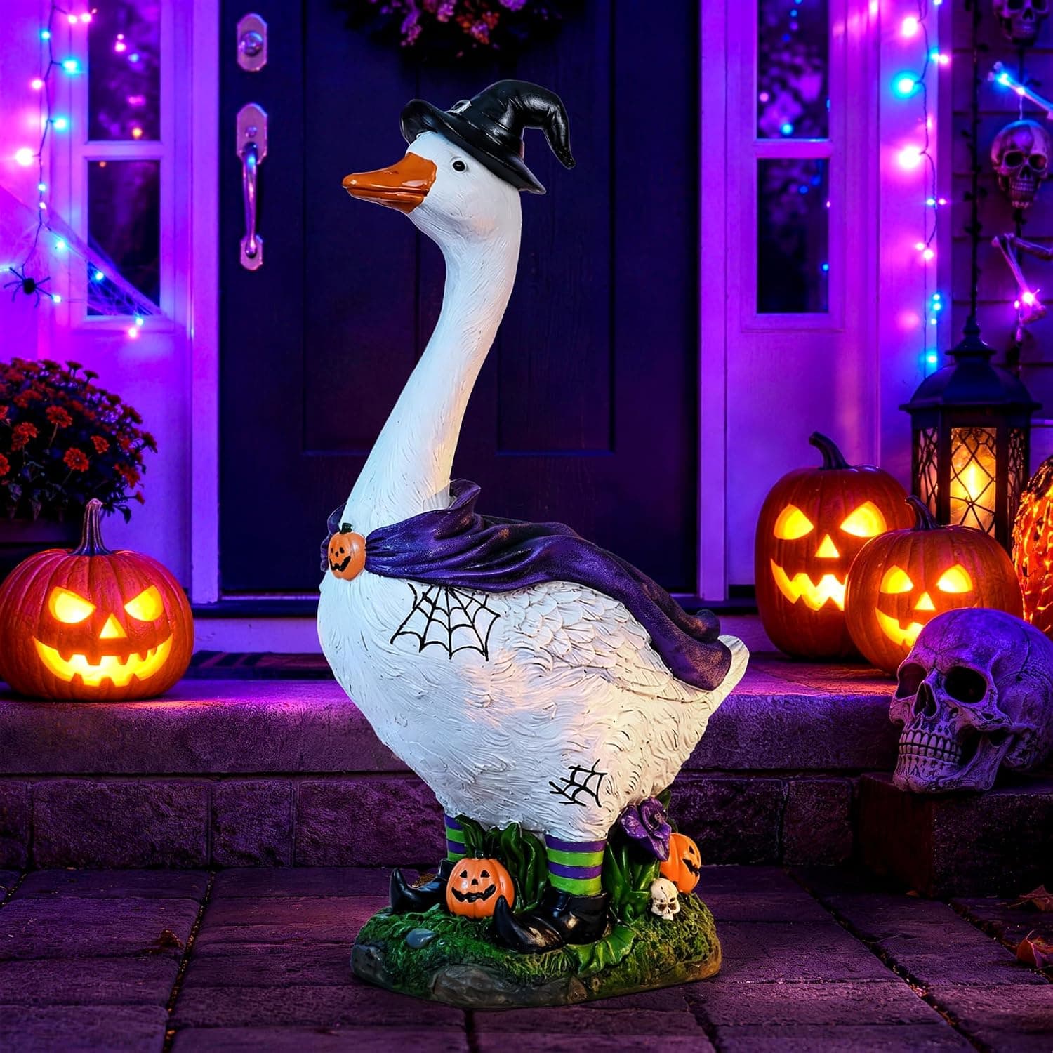 GIGALUMI 20" Halloween Witch Porch Goose - AC