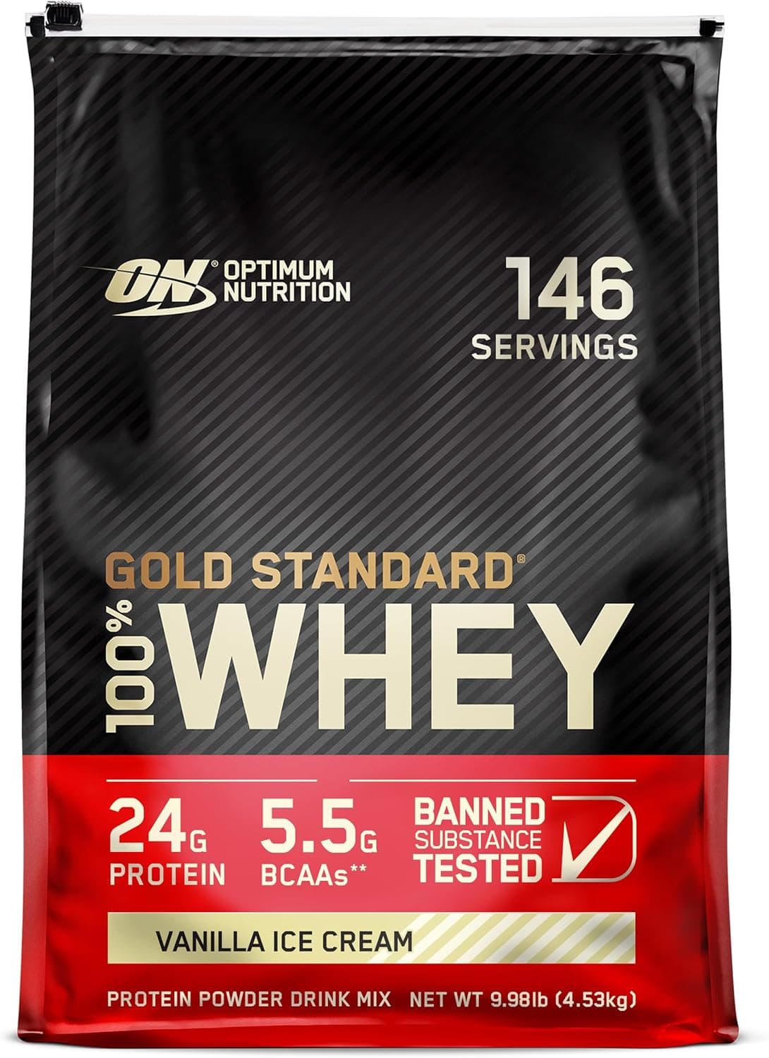 10lb ON Whey Gold Standard - Vanilla Ice Cream