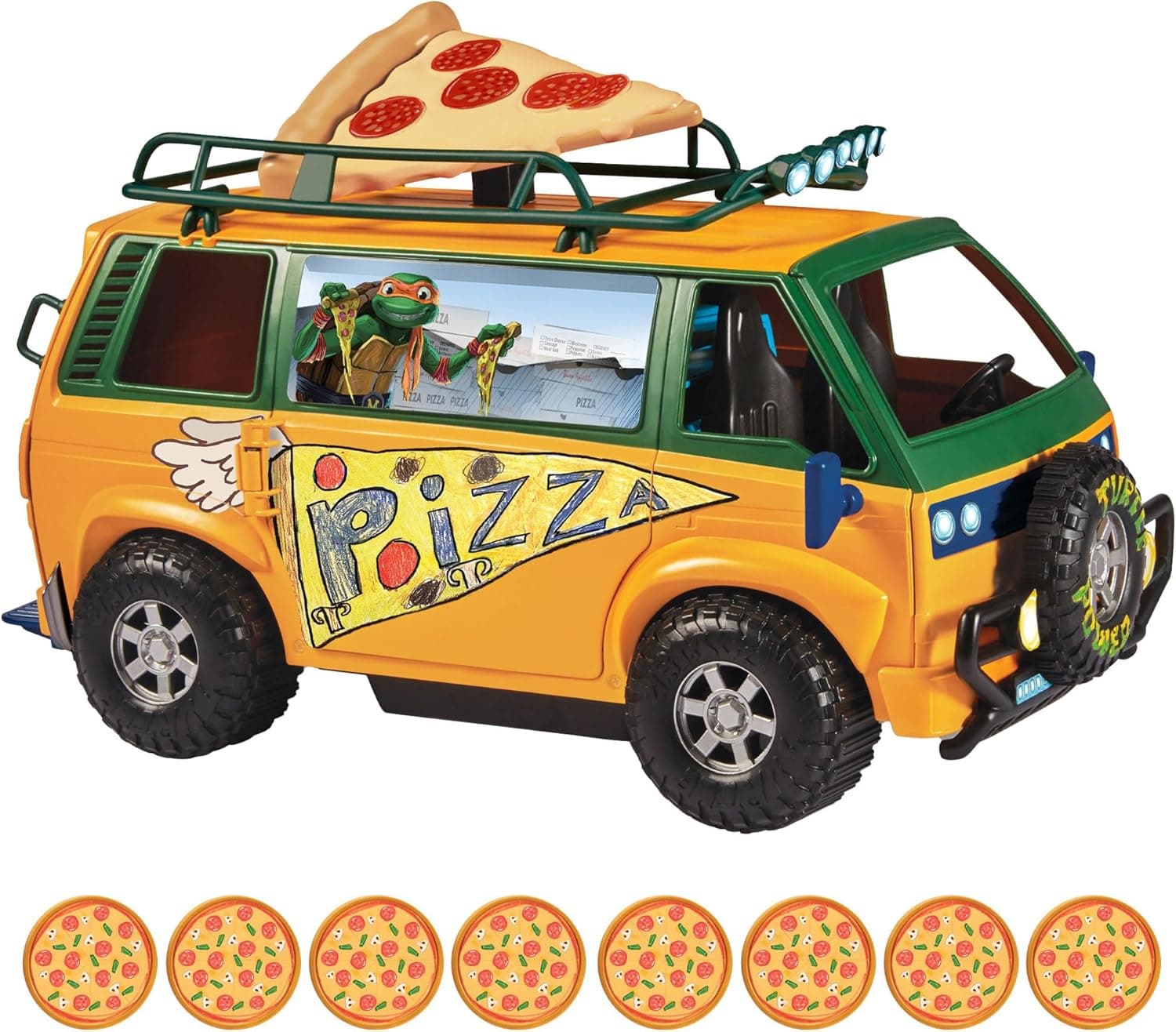Teenage Mutant Ninja Turtles TMNT Pizza Fire Van by Playmates Toys
