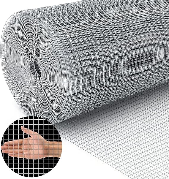Land guard 19 Gauge, 1/2inch Hardware Cloth 48in × 100ft, Galvanized 19 ga