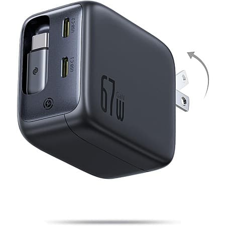 Prime Members: 67W Baseus Enercore Charger w/ Retractable Cable & 2x USB-C Ports - 2025-11-07