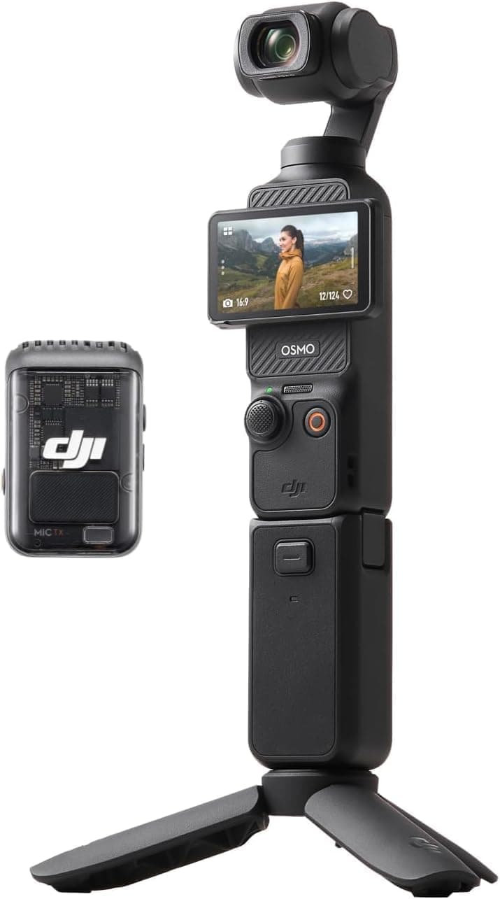DJI Osmo Pocket 3 Creator Combo, Vlogging Cameras with 1" CMOS, 4K/120fps Vlog Camera, 3-Axis Stabilization