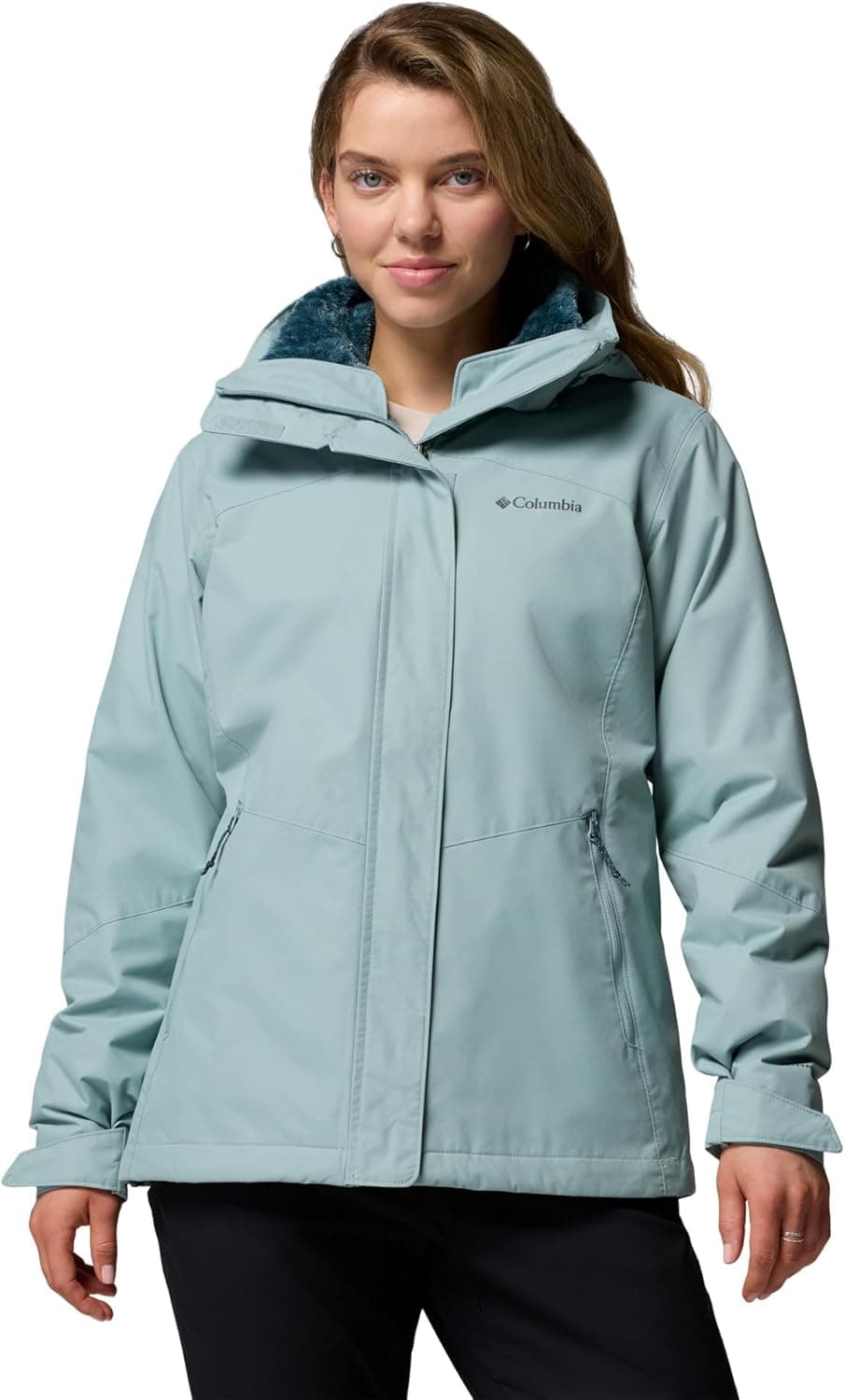 Columbia Womens Bugaboo III Fleece Interchange Jacket, Crushed Blue, Small at Amazon Women's Coats Shop