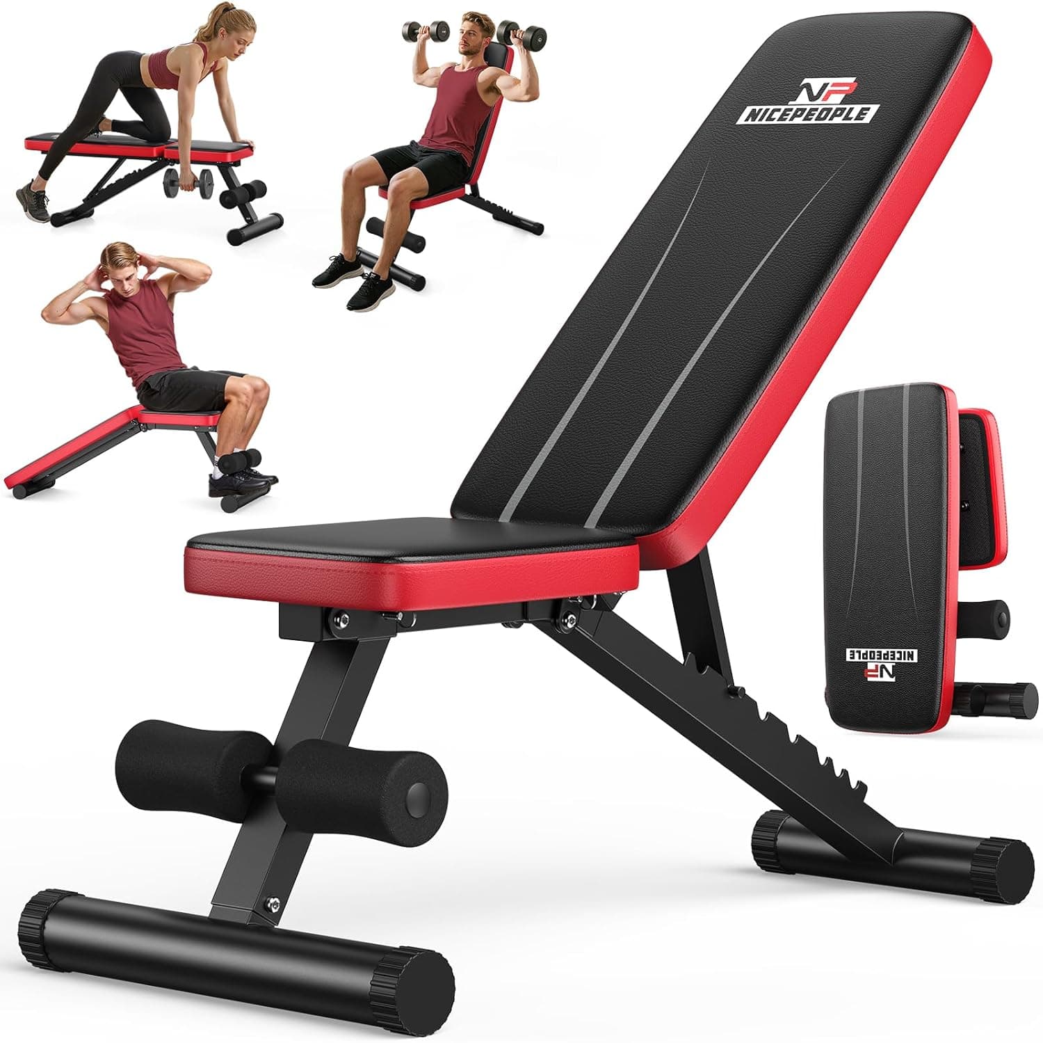 ac FS AMAZON NICEPEOPLE Adjustable Weight Bench for Home Gym