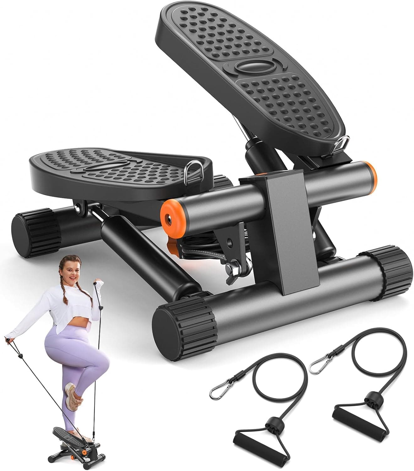 Niceday Stepper Exercise Equipment with Resistance Bands