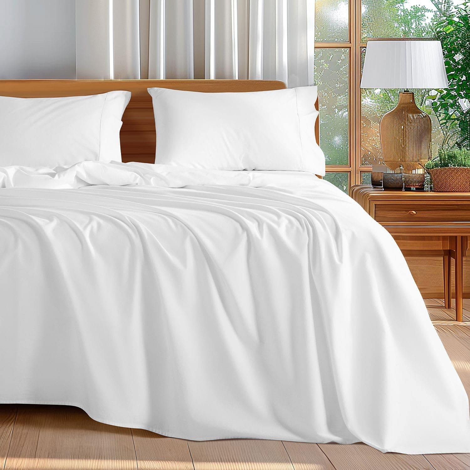 Amazon – Shilucheng Egyptian Cotton Sheet Set - -