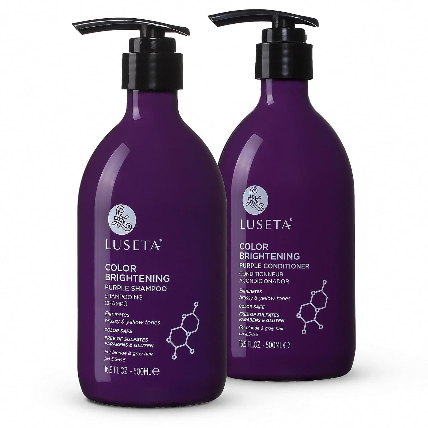 Amazon – Luseta Purple Shampoo & Conditioner Set