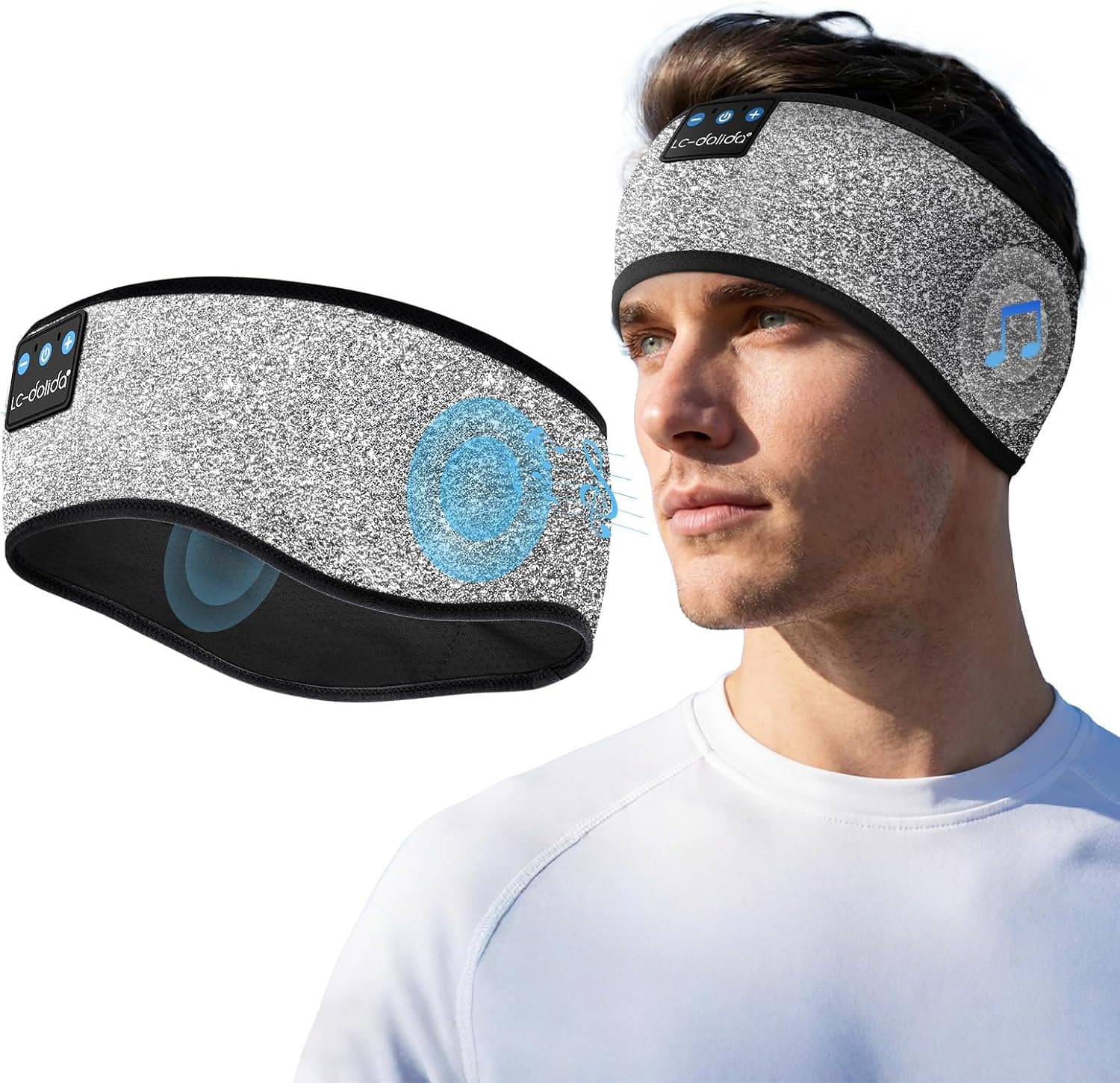 Thumb Score: +7 Amazon has LC-dolida Sleep Headphones Bluetooth Headband Headphones for $